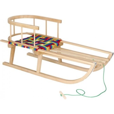 SPRINGOS Drevené sánky s operadlom 90 cm