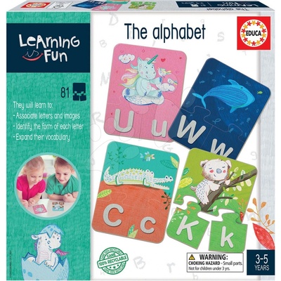 Educa The Alphabet Učíme sa abecedu s obrázkami 78 dielov