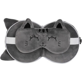 Itotal Pillow With Sleep Mask Grey Cat (xl2529)