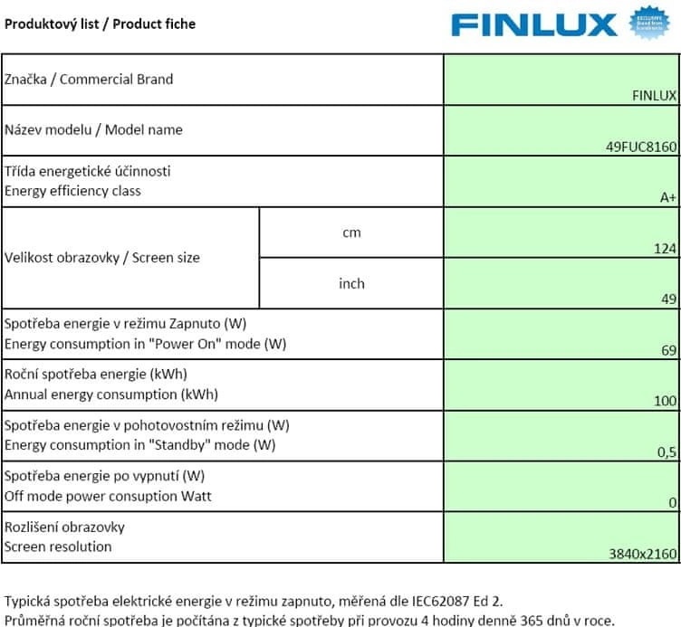 Finlux 49FUC8160