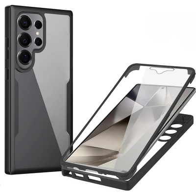 Techsuit Калъф за Samsung Galaxy S25 Ultra - ColorVerse 360 Series + Скрийн протектор - черен