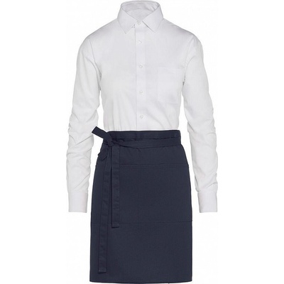 SG Accessories Bistro Ex JASSZ Bistro Krátká zástěra Brussels s kapsou se dvěmi přihrádkami modrá námořní