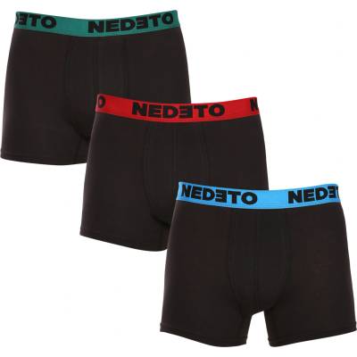 Nedeto Комплект от три - мъжки боксерки Nedeto черни Nedeto | Cheren | МЪЖЕ | L