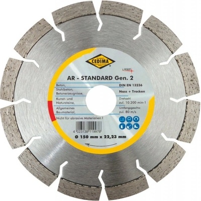 Cedima Diamantový kotouč 115 x 22,23 x 2,2 x 10,0 mm 9-1968