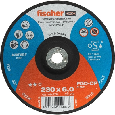 Fischer Brusný kotouč 125 x 6,0 x 22,23 mm 512518