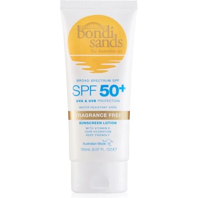 Bondi Sands SPF 50+ Fragrance Free слънцезащитен крем за тяло SPF 50+ без парфюм 150ml
