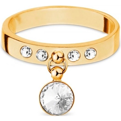 Spark prsten čirý se Swarovski Elements Glee 14310 2161 Krystal