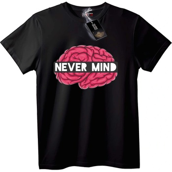 NOONEBRAND Тениска Не мисли много - 2XL, Black