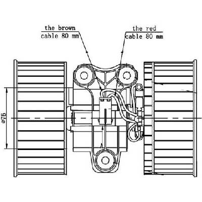 Vnitřní ventilátor MAHLE AB 81 000S (AB81000S)