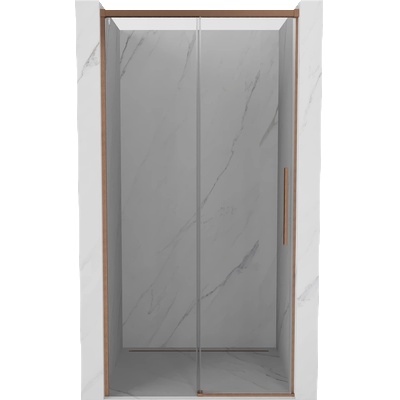 Mexen Rox плъзгаща се душ врата 130 см, прозрачна, четкана мед - 8C2-130-000-65-00 (8C2-130-000-65-00)