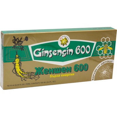 Merry Lynch Ženšen 600 Ginseng 600 ampule 10 x 10 ml