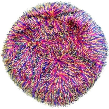 BeanBag Shaggy Multicolor yellow-pink-blue