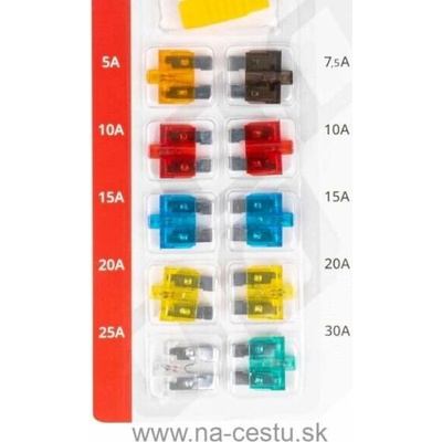 Autopoistky nožové štandard s led diódou 10 ks
