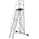 KRAUSE Сгъваема едностранна платформена стълба Krause, Vario Compact, 14 стъпала, основа 2070 м (10833372) (10833372)