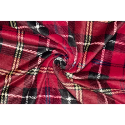 Coral fleece Soft - Károvaný | vánoční vzor