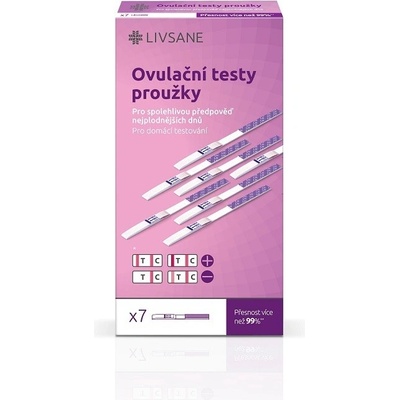 Livsane Test ovulační plodné dny proužky 7 ks