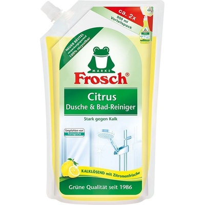 Frosch EKO čistič na koupelny a sprchy s citronem náhradní náplň 950 ml