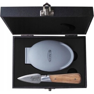 Nůž na ústřice 5 5 cm Style De Vie dubové dřevo Laguiole Elegantní krabička