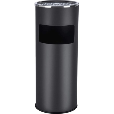 SongmicsHome Stojanový popolník s odpadkovým košom SMOKE, čierna LTB17C