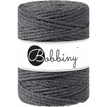 Image 1 of Bobbiny 3PLY Macramé Rope 5 mm 100 m Charcoal юта (TX-E012)