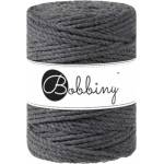 Bobbiny 3PLY Macramé Rope 5 mm 100 m Charcoal юта (TX-E012)