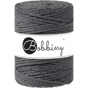 Bobbiny 3PLY Macramé Rope 5 mm 100 m Charcoal юта (TX-E012)