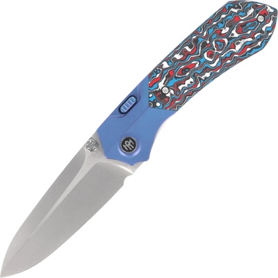 REMETTE RT-Meteor Knife M390 Titanium + CF Button Liner Lock RTPT-AL