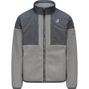 K-Way Мъжко поларено яке K-Way Sixte 4.0 Orsetto Fleece jacket - Grey Shadow Dark / Grey Frost - размер M (005-6732-0312)
