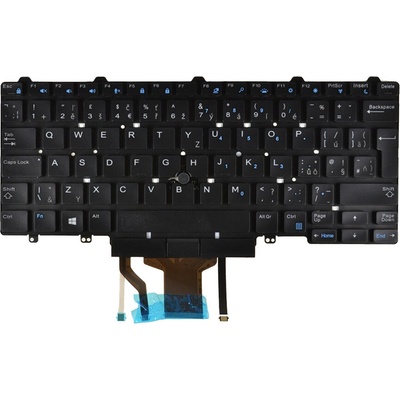 DeTech Klávesnica pre notebook Dell Latitude 7480, CZ