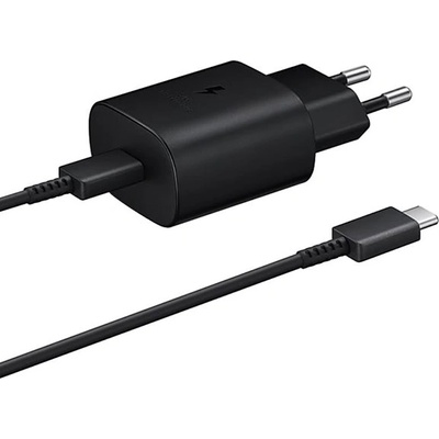 Samsung USB-C Charger, 25W Samsung + Type C Cable, Black (EP-TA800XBEGWW_S)