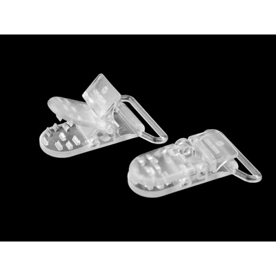Prima-obchod Plastový klip transparentní šíře 26 mm, barva transparent