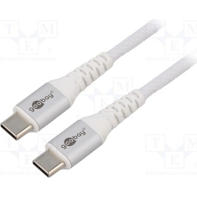 Goobay 70195 USB 2.0, USB C vidlice, z obou stran, 3m, bílý