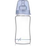 LOVI Шише Lovi - Baby Shower, стъклено, 250 ml, 3 м+, синьо (74/204_b) - baby