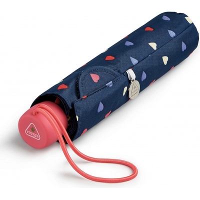 Fulton L553 ditsy hearts deštník dámský skládací žlutý