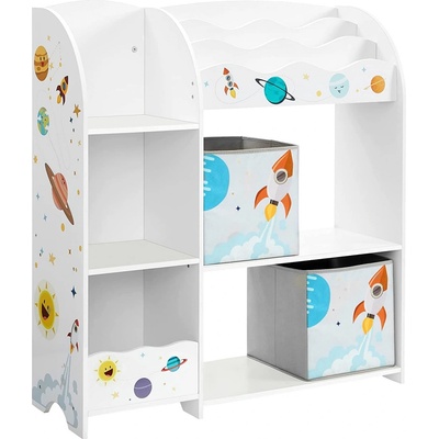 SongmicsHome Regál na hračky a knihy VESMÍR 2 boxy