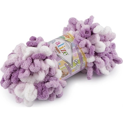 Pletací příze Alize Puffy color 100 g Varianta: 16 (5923) fialová lila, Balení: 1 ks 49453/120177/241210