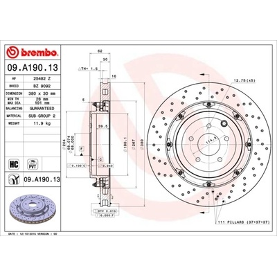 BREMBO 09.A190.13