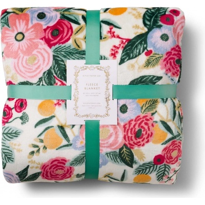 Rifle Paper Co. Fleecová deka Garden Party růžová 200x127