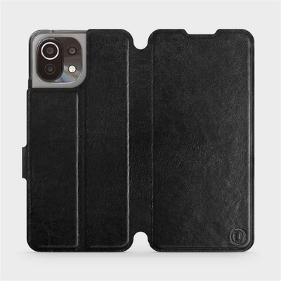 Pouzdro Mobiwear Flip Xiaomi 11 Lite 5G NE v provedení C_BLS Black&Gray s šedým vnitřkem