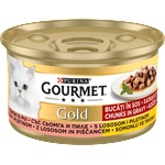 Gourmet Gold хапки в сос с пиле и сьомга - 2.04кг