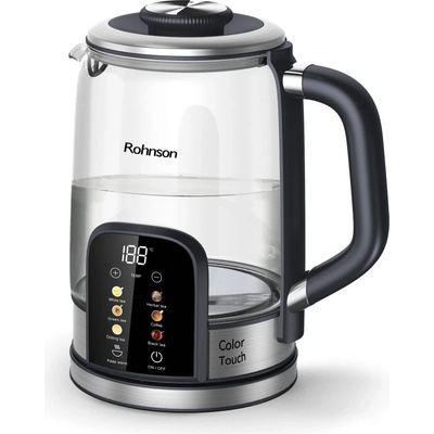 Rohnson R-7700 Colour Touch Нагревателна кана, 1.7 л, 6 температури, 2200 W (R-7700)