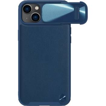 Nillkin Кейс с протектор за камера Nillkin CamShield Leather S за iPhone 14, син (KXG0039229)