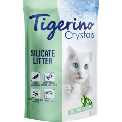 Tigerino Crystals stelivo pro kočky aloe vera 6 x 5 l