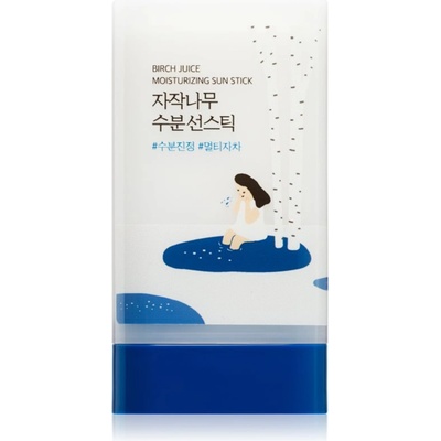ROUND LAB Birch Juice Moisturizing Sun Stick слънцезащитен крем в стик с охлаждащ ефект SPF 50+ 19 гр
