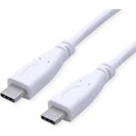 Valueline Кабел USB 3.2 Gen 2 C - C, M/M, 10Gbit/s, PD (Power Delivery) 20V5A - 100W, Emark-al, Video Support, 0, 5m, бял 11.99. 9056-20 (11.99.9056-20)