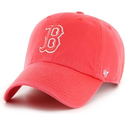 47 brand Памучна шапка с козирка 47 brand MLB Boston Red Sox в червено с апликация B-RGW02GWS-YH (B.NLRGW02GWS.YH)