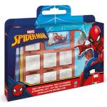 Multiprint Комплект за творчество Spiderman със 7 печата, 3 флумастера и бележник за рисунки