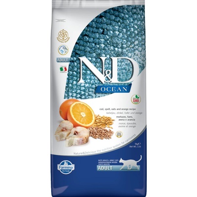 N&D OCEAN CAT LG Adult Codfish & Orange 2 x 5 kg