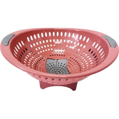 Mega Plast Cedník LUX s otvorem, růžový, 32,5 x 29 x 14 cm