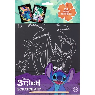 Canenco Vyškrabávacie obrázky Stitch 2 ks